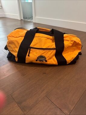 Cabela's Yellow/Orange Duffel Bag with Black Trim - Men Bags